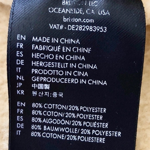 Brixton,‎ Coors, Roundup, Pullover, Hoodie, Womens, Size M, Good Condition - Picture 15 of 16